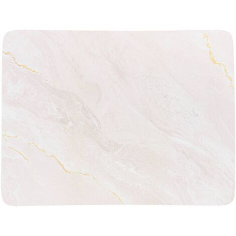 Alfombrilla rectangular absorbente 45x60cm - beige efecto mármol - Tendance