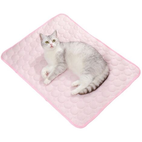 Alfombrilla refrescante para gatos - Almohadilla refrescante para gatos  Alfombrilla de verano para mascotas, cojín refrescante para mascotas, rosa