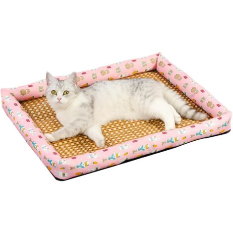 Alfombrilla refrescante para mascotas, cojín transpirable y auto-refrescante para cachorros - Alfombrilla antideslizante y resistente a los arañazos, accesorio lavable para jugar y descansar para perr