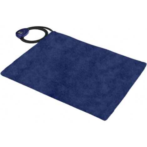 Alfombrilla térmica impermeable para mascotas - Alfombrilla con temperatura constante - Materiales cómodos y seguros - Azul, 65 x 40 cm