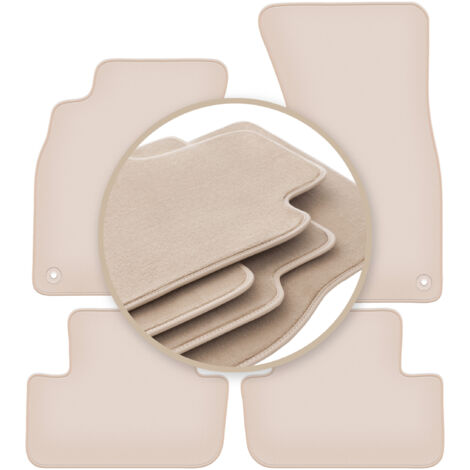 Alfombrillas beige PREMIUM para Audi A4 B8 sedán, familiar, avant, allroad 2007-2015