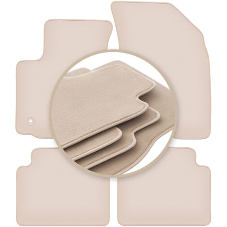 Alfombrillas beige PREMIUM para: Chevrolet Aveo I T200 / T250 hatchback, sedán 2002-2011