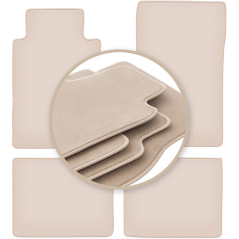 Alfombrillas beige PREMIUM para: Mercedes E W124 berlina, familiar 1984-1997