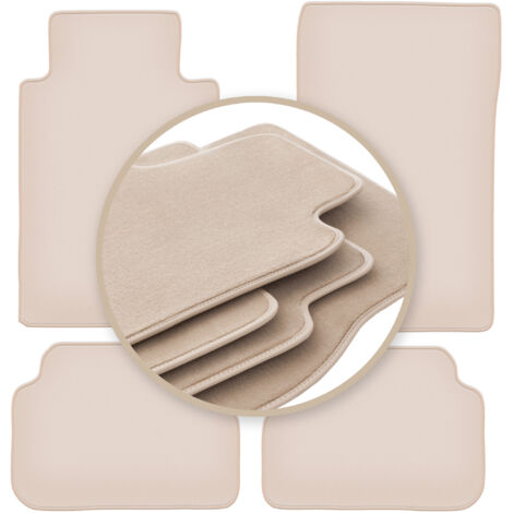 Alfombrillas beige PREMIUM para: Mercedes E W124 coupé 1984-1997