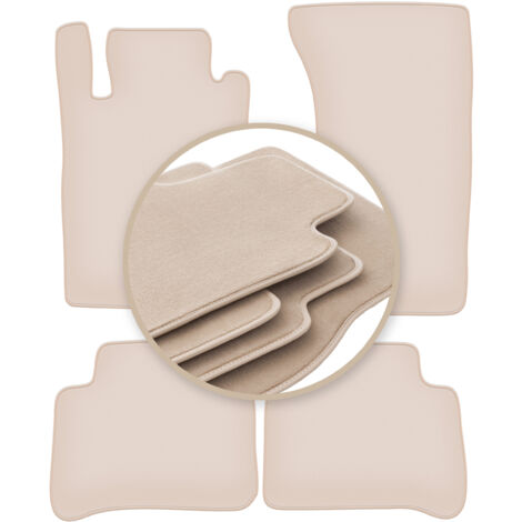 Alfombrillas beige PREMIUM para: Mercedes W211 4Matic berlina, familiar 2003-2009