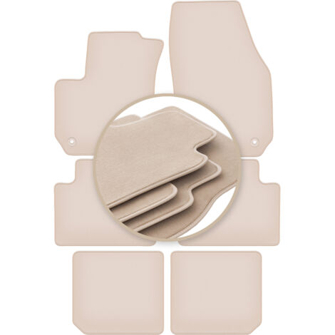 Alfombrillas beige PREMIUM para: Opel Zafira B monovolumen 2005-2014