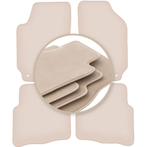 Alfombrillas beige PREMIUM para Skoda Fabia I hatchback, sedan, station wagon 1999-2007
