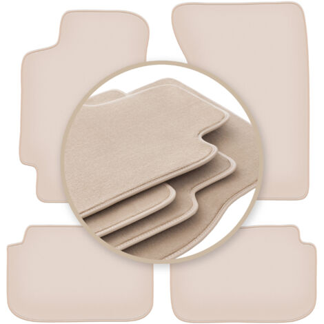 Alfombrillas beige PREMIUM para Subaru Impreza GC (sin salidas de aire traseras) familiar, sedán 1993-2001