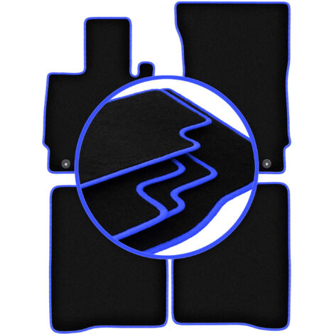 Alfombrillas CARLUX-BLUE para Mercedes W221 Clase S Sedán largo (2005-2013)