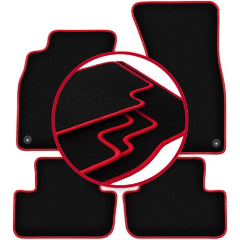 Alfombrillas CARLUX-RED para Audi A4 B8 sedán, familiar, avant, allroad (2007-2015)