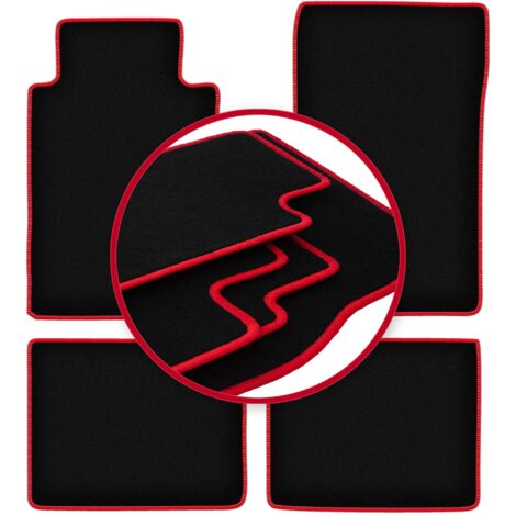 Alfombrillas CARLUX-RED para Mercedes E W124 berlina, familiar (1984-1997)