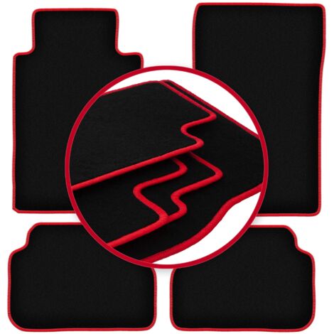 Alfombrillas CARLUX-RED para Mercedes E W124 coupé (1984-1997)