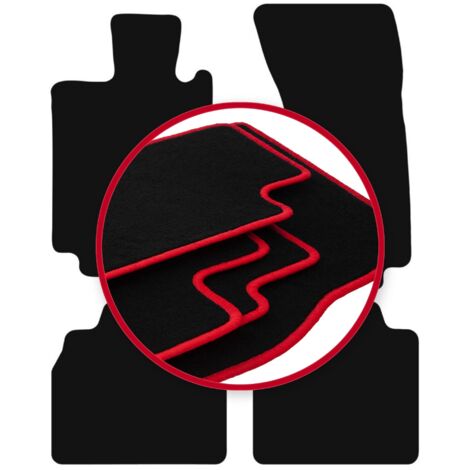 Alfombrillas CARLUX-RED para Mercedes S W220 4Matic largo (1998-2005)