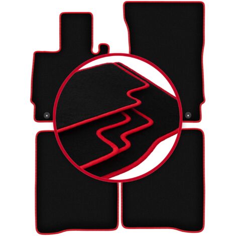 Alfombrillas CARLUX-RED para Mercedes W221 Clase S Sedán largo (2005-2013)