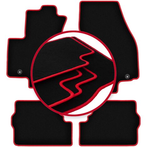 Alfombrillas CARLUX-RED para Opel Zafira A monovolumen (1999-2005)