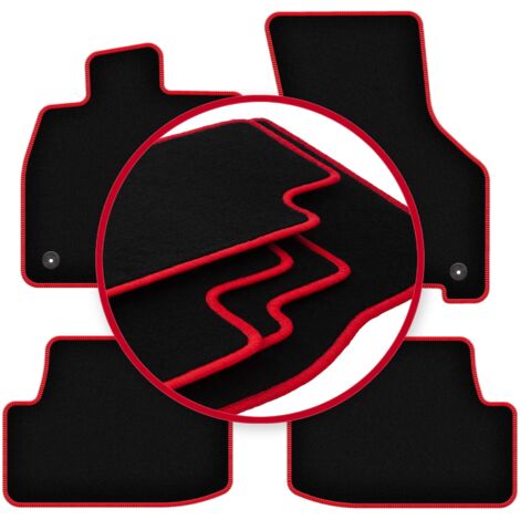 Alfombrillas CARLUX-RED para Skoda Octavia IV E-Tec sedán, familiar, liftback (2020-)