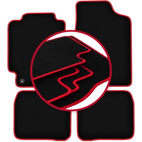 Alfombrillas CARLUX-RED para Toyota Corolla E10 hatchback, station wagon, sedan (1992-1997)