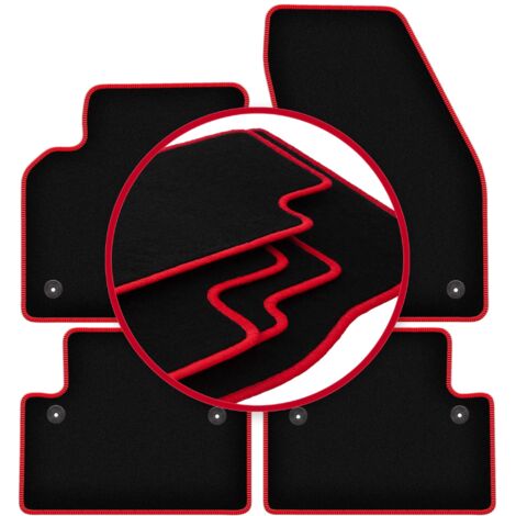Alfombrillas CARLUX-RED para Volvo S40 II sedán (2004-2012)