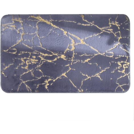 Alfombrillas de baño antideslizantes, superabsorbentes, suaves, con pelo de conejo sintético, para decoración del hogar, 40 x 60 cm