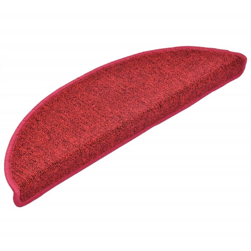 

Alfombrillas de escalera 15 unidades burdeos 56x17x3 cm - Rojo - Vidaxl