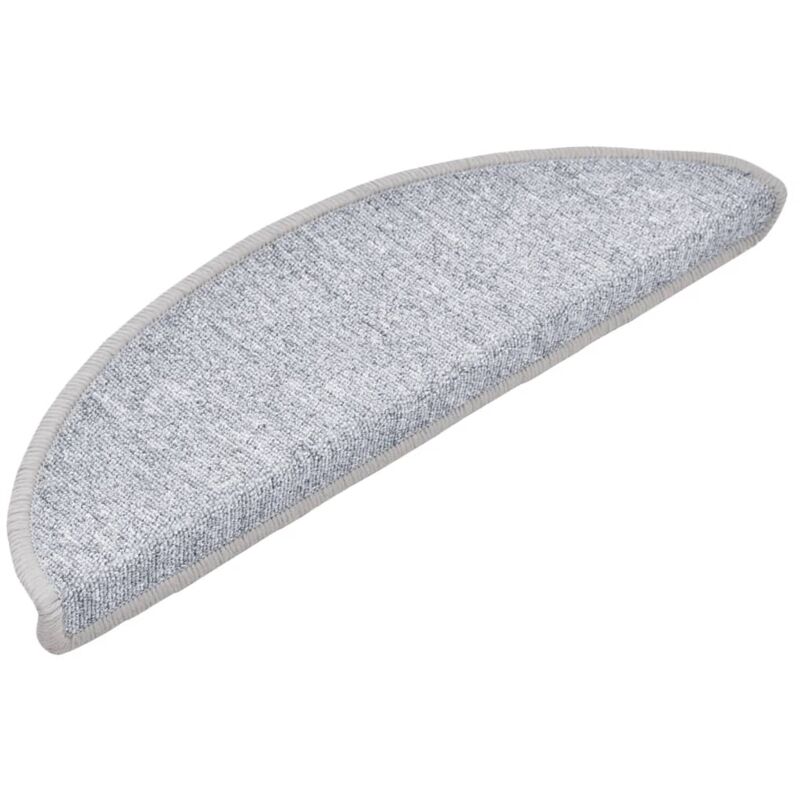 

Alfombrillas de escalera 15 unidades gris claro 56x17x3 cm - Gris - Vidaxl