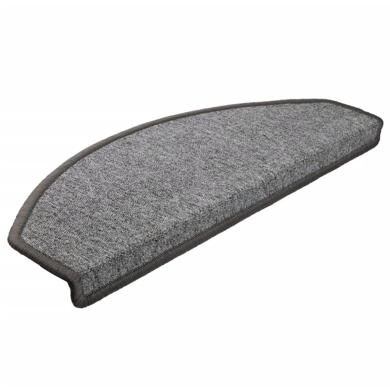 

Alfombrillas de escalera 15 unidades gris oscuro 65x24x4 cm - Gris - Vidaxl