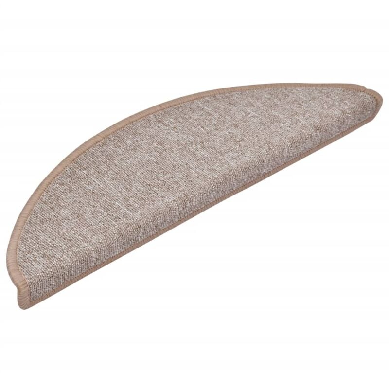 

Alfombrillas de escalera 15 unidades marrón claro 56x17x3 cm - Marrón - Vidaxl