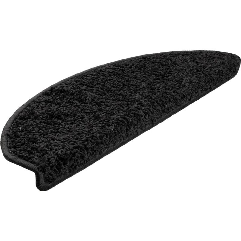 

Alfombrillas de escalera 15 unidades negro 65x25 cm - Negro - Vidaxl