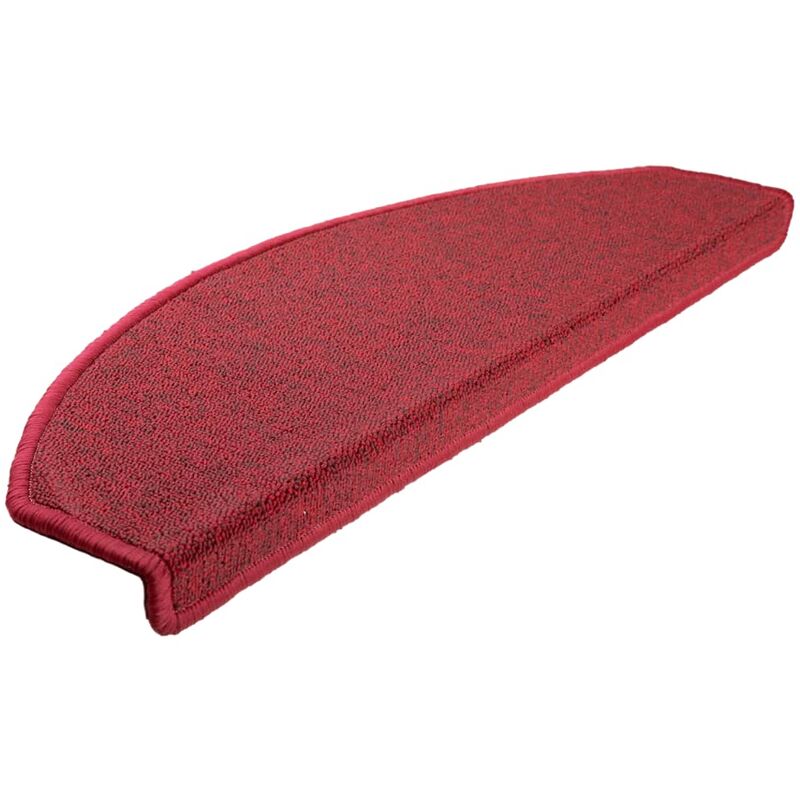 

Alfombrillas de escalera 15 unidades rojo burdeos 65x24x4 cm - Rojo - Vidaxl