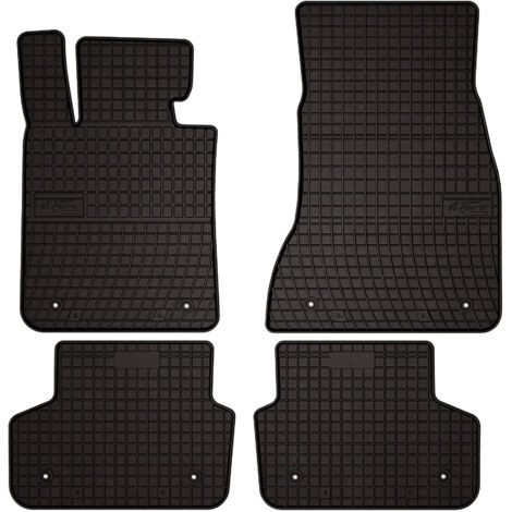 Alfombrillas de goma para BMW 5 G31 Touring, familiar (excepto híbrido) (2017-2023) - negras, montadas