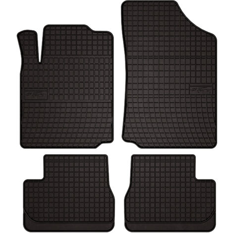 Alfombrillas de goma para Citroën C2 hatchback (2003-2009) - negras, montadas