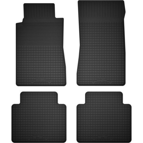 Alfombrillas de goma para coche, juego de 4, universales para: Mercedes SL R107 delanteros largos (1971-1989)