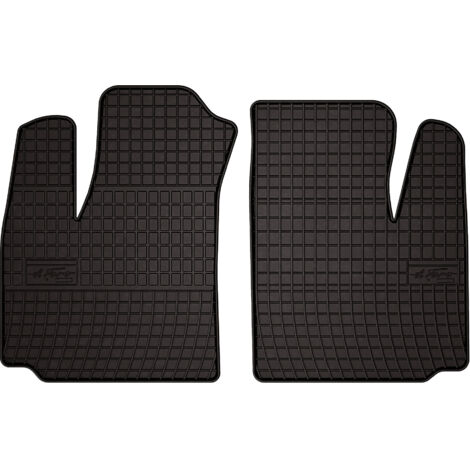 Alfombrillas de goma para Fiat Doblo I 2 plazas (2000-2009) - negras, montadas