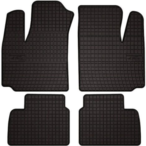 Alfombrillas de goma para Fiat Doblo I Kombivan (2000-2009) - negras, montadas