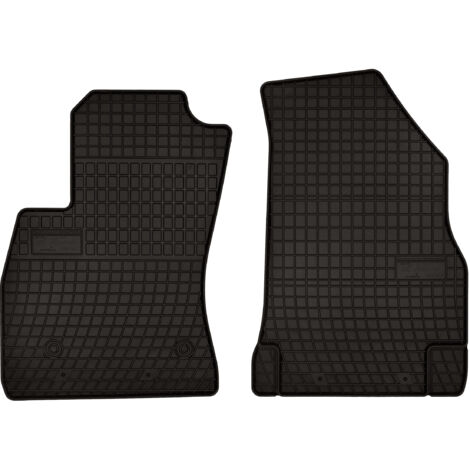 Alfombrillas de goma para Fiat Doblo II 2 plazas (2009-2020) - negras, montadas