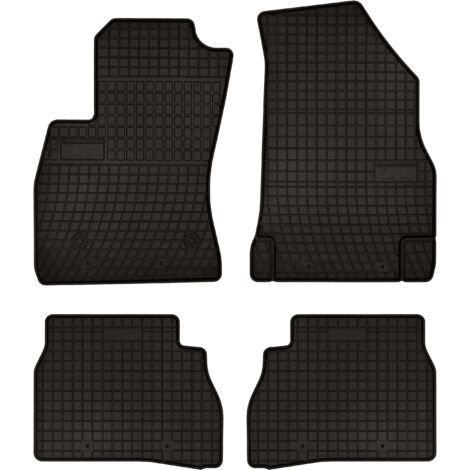 Alfombrillas de goma para: Fiat Doblo II kombivan (2009-2020) - negras, equipadas