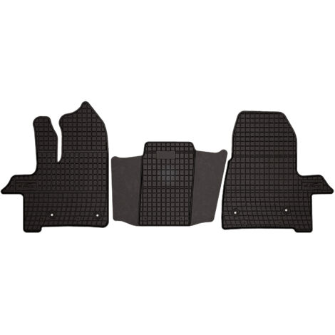 Alfombrillas de goma para Ford Transit Custom FL furgoneta automática (2017-2021) - negras, ajustables