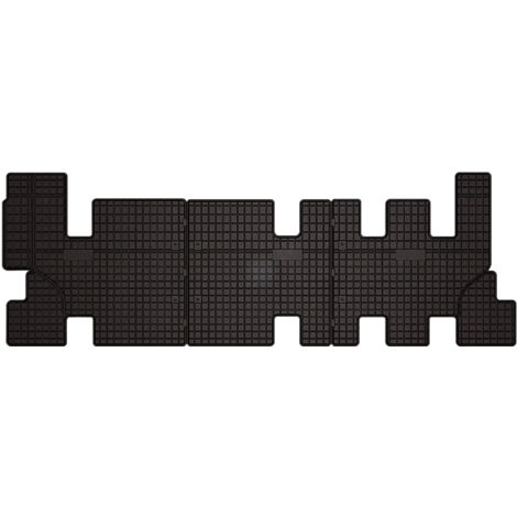 Alfombrillas de goma para Ford Transit Custom furgoneta 3.ª fila (2012-2021) - negras, instaladas