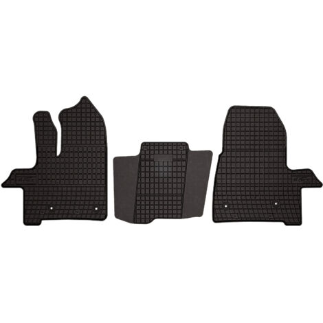Alfombrillas de goma para Ford Transit VI furgoneta FL (2019-) - negras, ajustadas