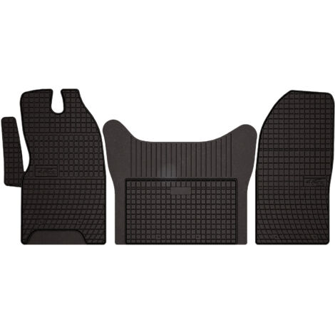 Alfombrillas de goma para furgoneta Iveco Daily VI (2014-) - negras, montadas