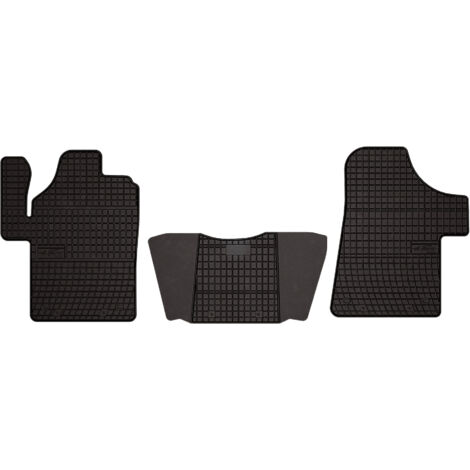Alfombrillas de goma para furgoneta Mercedes Vito II W639 (2003-2014) - negras, montadas