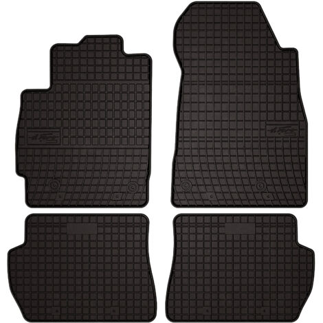 Alfombrillas de goma para Mazda 2 II hatchback (2007-2015) - negras, montadas