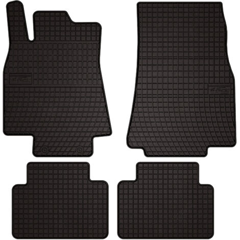 Alfombrillas de goma para Mercedes Clase A W169 hatchback (2004-2012) - negras, montadas