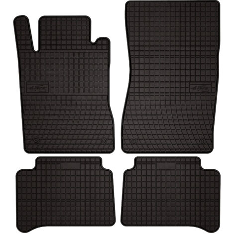 Alfombrillas de goma para Mercedes E W211 sedán, familiar (2002-2009) - negras, ajustables
