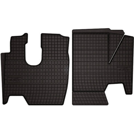 Alfombrillas de goma para Mercedes W176 Clase A (2012-2018) - negras, montadas