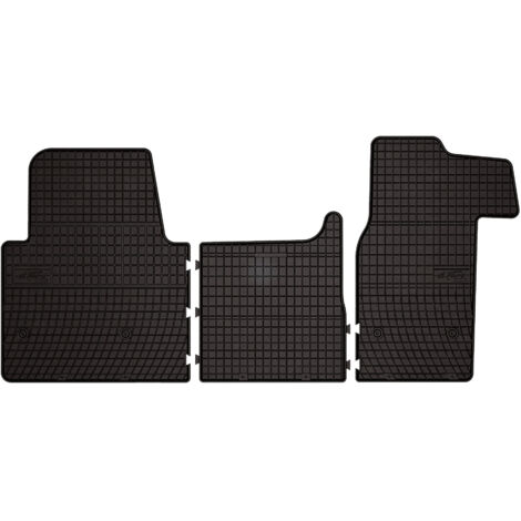Alfombrillas de goma para Nissan NV400 furgoneta (2010-) - negras, montadas
