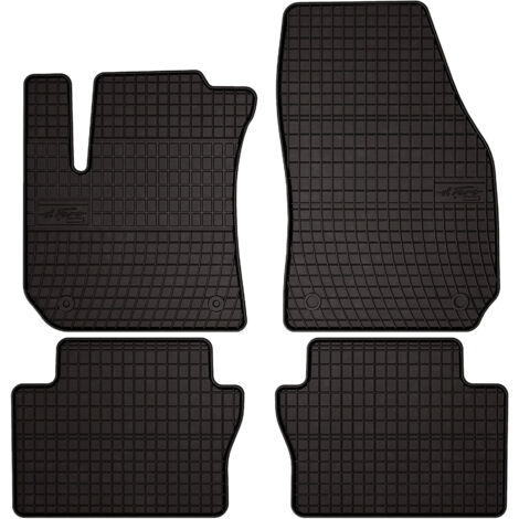 Alfombrillas de goma para Opel Zafira B monovolumen (2005-2014) - negras, montadas