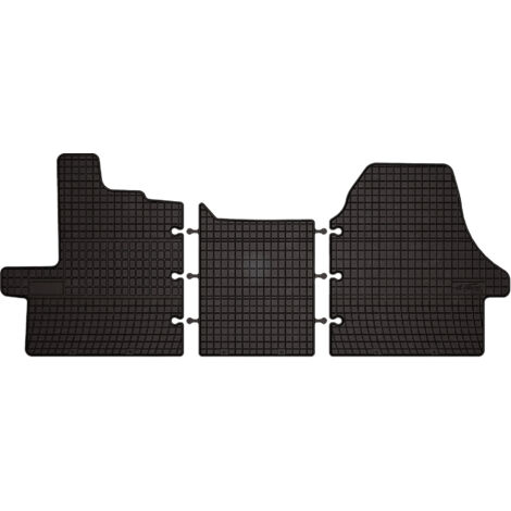 Alfombrillas de goma para Peugeot Boxer II furgoneta (2006-2014) - negras, montadas