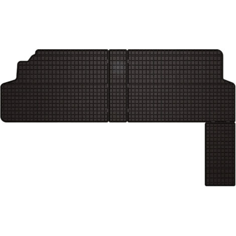 Alfombrillas de goma para Peugeot Expert II furgoneta 2ª fila (2007-2016) - negras, montadas
