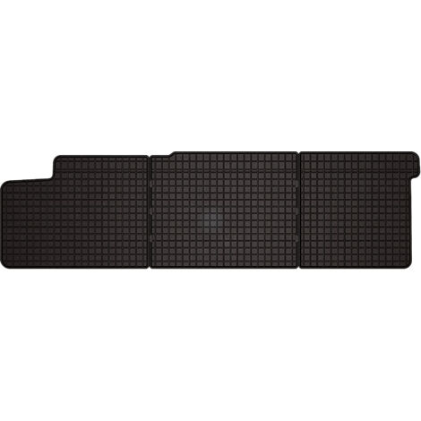 Alfombrillas de goma para Volkswagen Transporter T5 furgoneta de reparto 2.ª fila, cabina doble (2003-2015) - negras, a juego